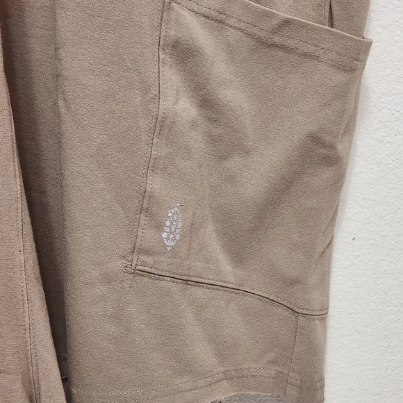 Free People FP Movement Women's Hot Shot Tee Romper Tan Jumpsuit Mocha Latte - Picture 9 of 16